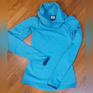Nike Women's Turquoise Cowl Neck Sweater